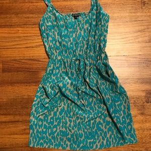 Turquoise Print Summer Dress